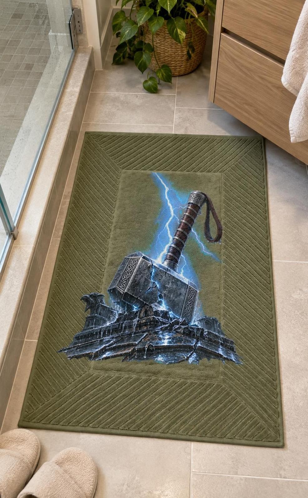 Avengers: Doomsday – Kladivo v blesku – koupelnová rohož s potiskem (The One Bathmat 80)